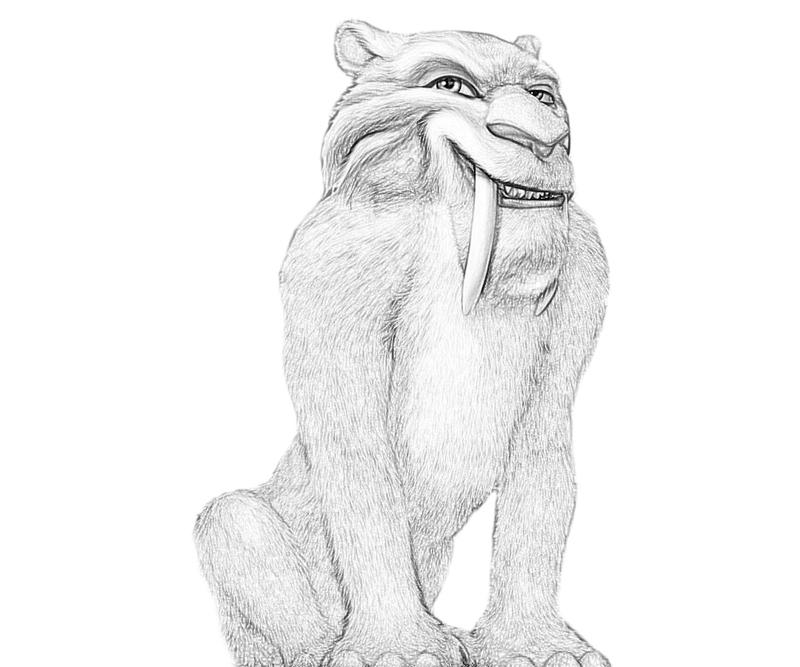 Как нарисовать сида из ледникового периода