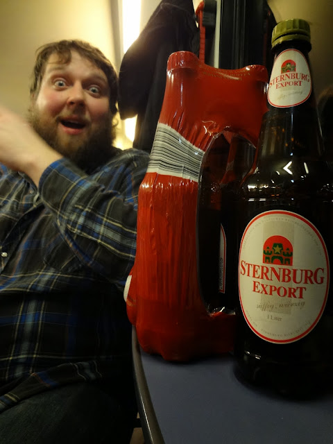 Leipzig German beer train 