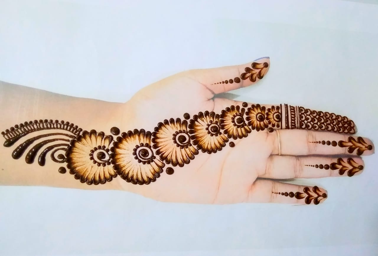 Tasmim Blog Mehndi Design Simple With Cotton Bud