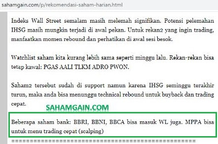 Trading Saham Scalping Saham
