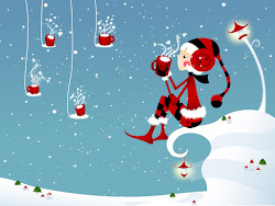 cute desktop christmas kawaii wallpapers background holiday xmas hello pc lovely illustrations girlfriend dec