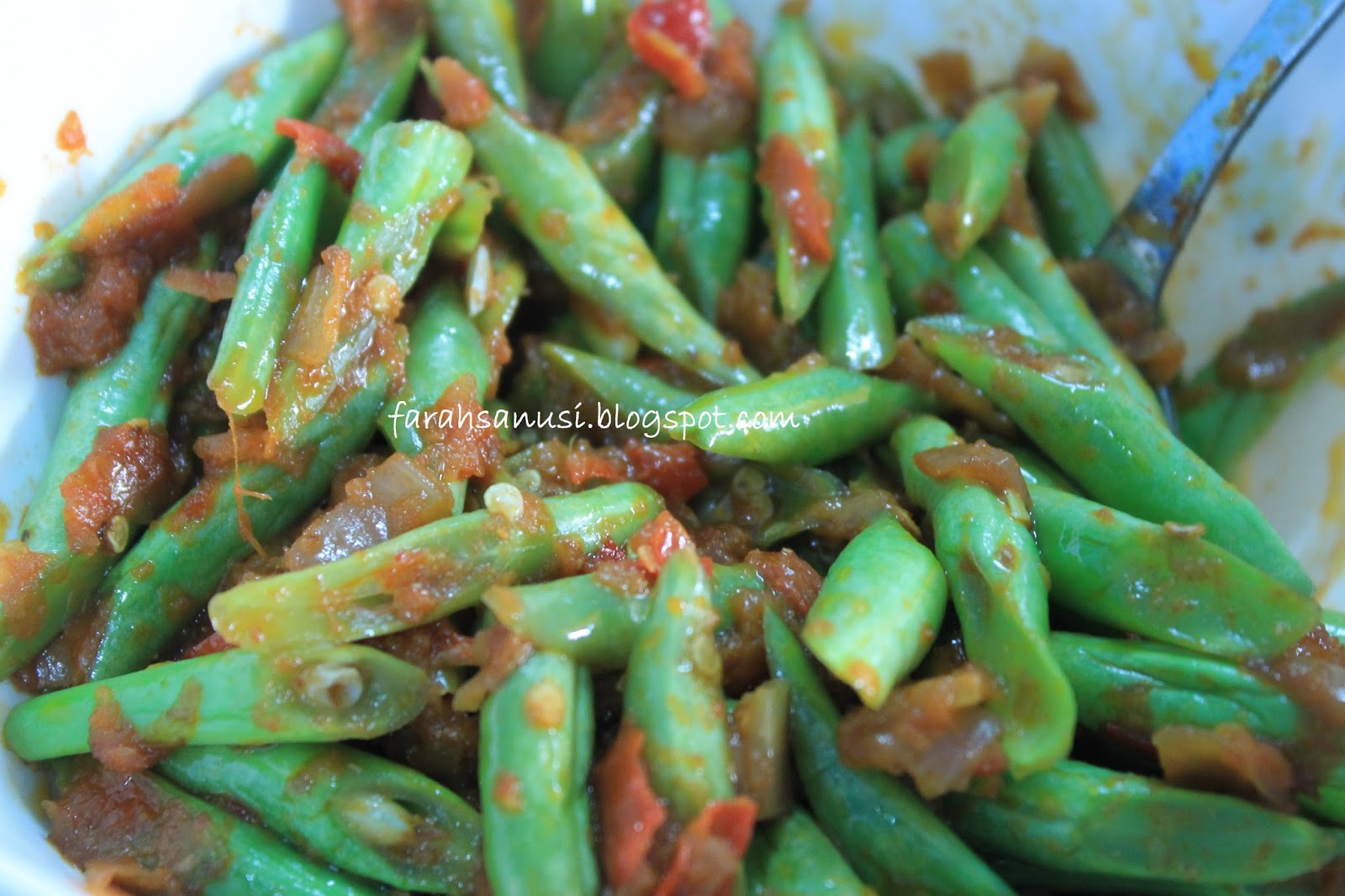 Kacang Buncis Goreng Sambal Blog Farah Sanusi