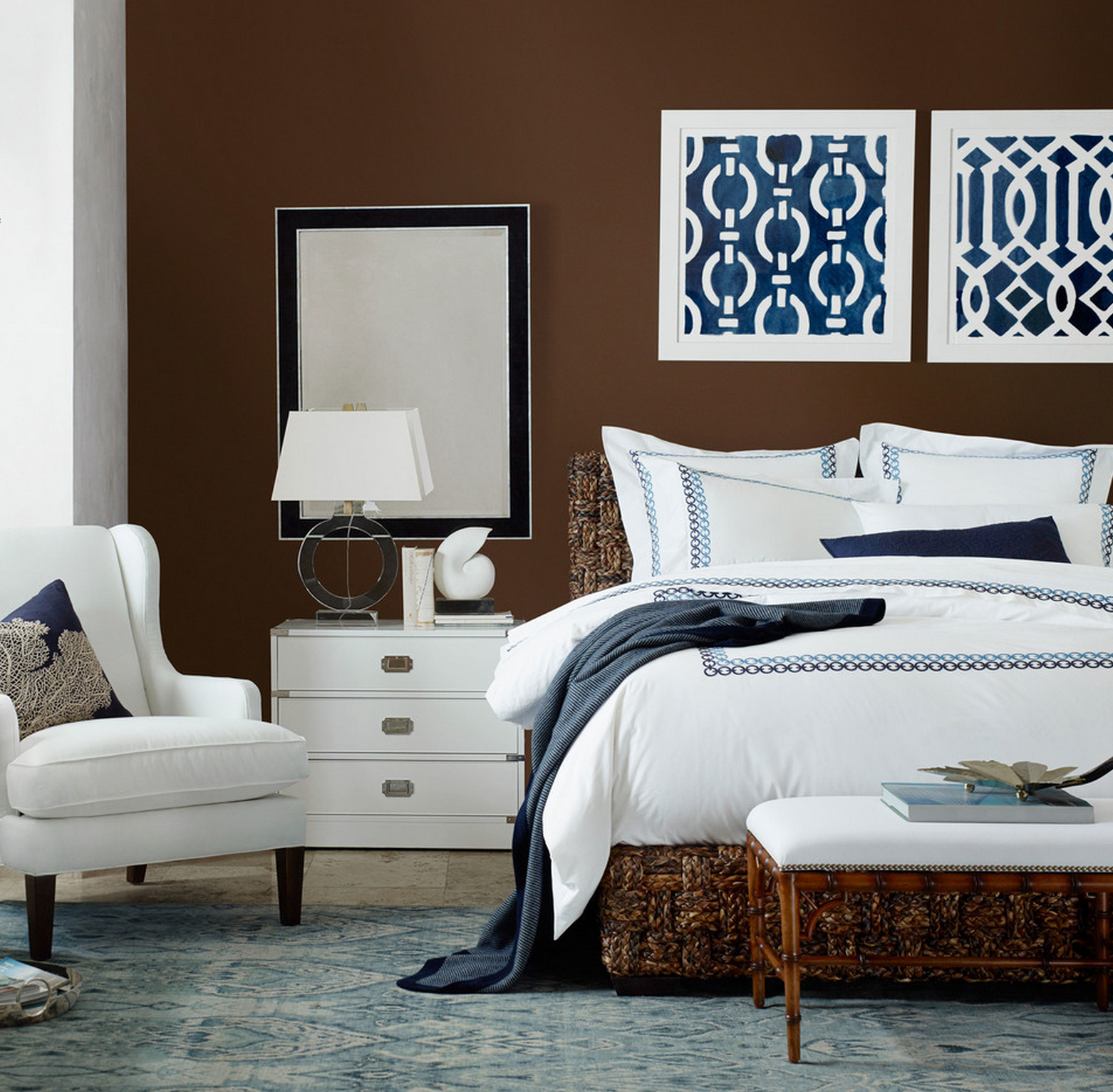 Pattern Mixing Bedroom Decorating Ideas