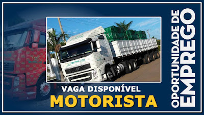 vaga para motorista carreteiro