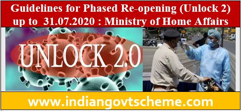 Guidelines for Phased Re-opening (Unlock 2)