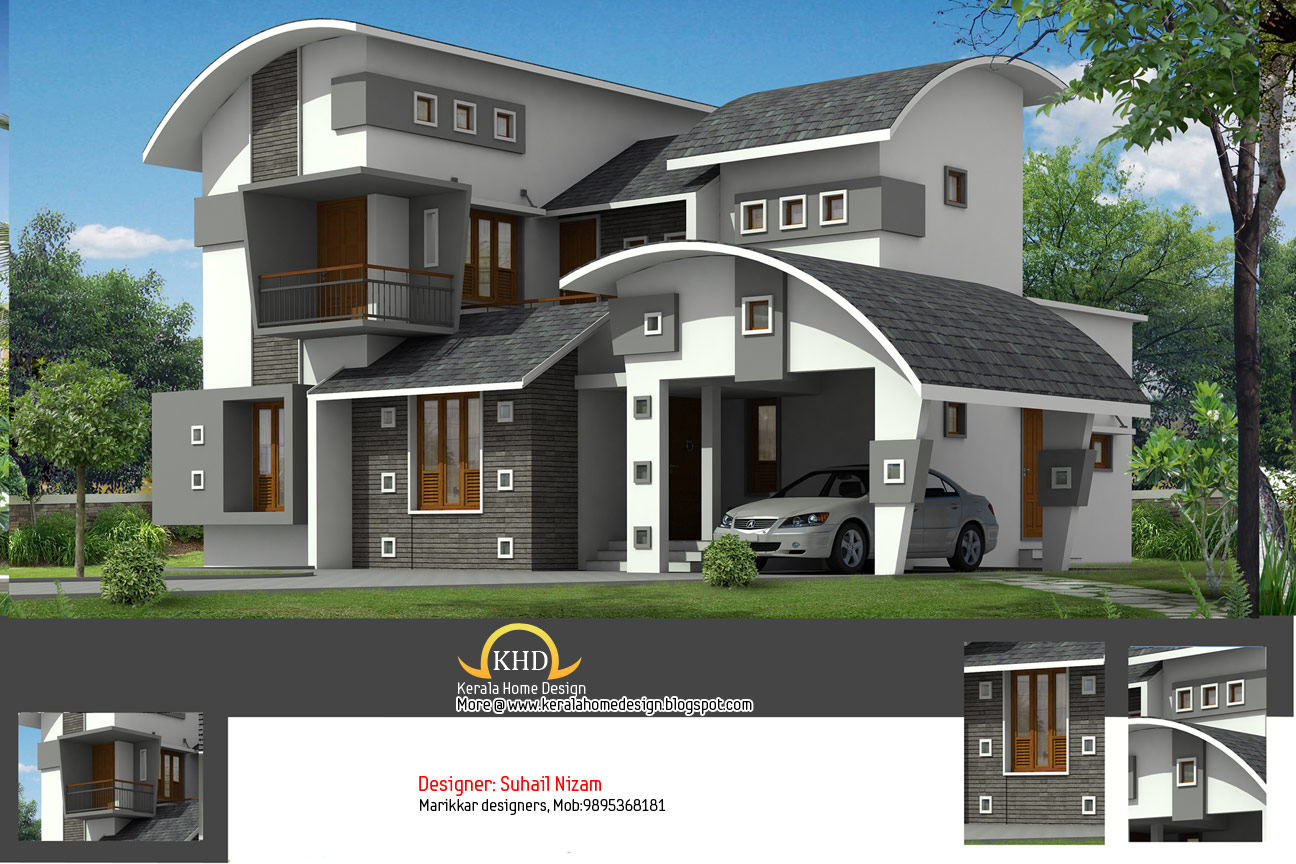  House  plan  and elevation  2377 Sq Ft Kerala  House  