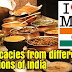 Delicacies from different regions of India