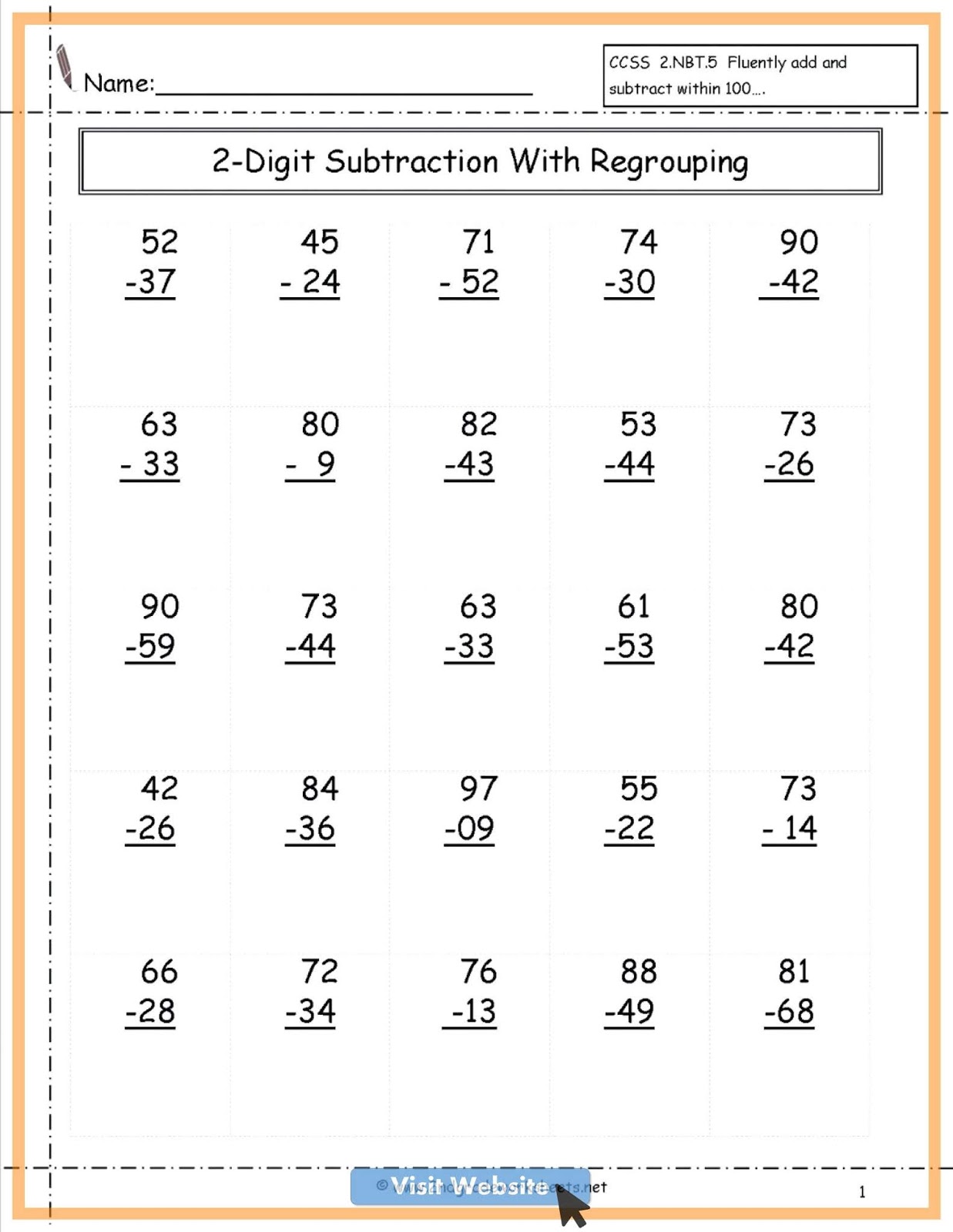 math worksheets preschool numbers