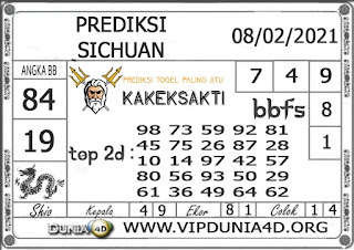 Prediksi Togel SICHUAN DUNIA4D 08 FEBRUARI 2021 Prediksi Togel SICHUAN DUNIA4D 08 FEBRUARI 2021