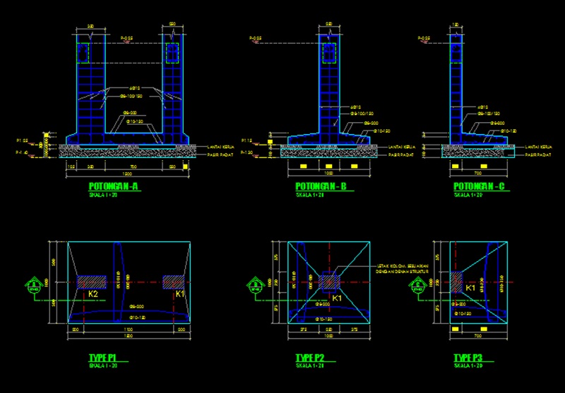 Detail Pondasi Dwg