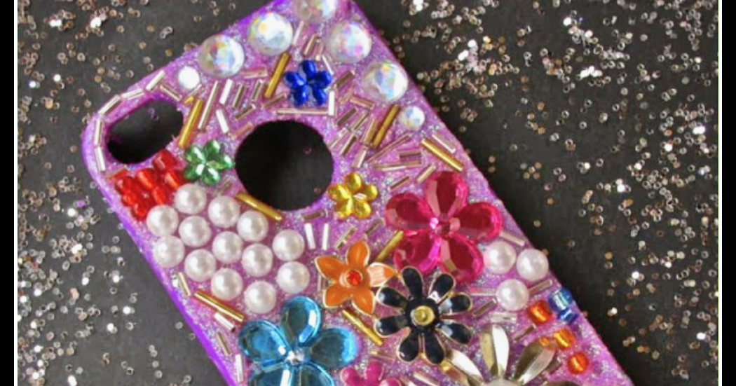 Craft Klatch ® DIY Glam Cell Phone Case Glitter, Jewels, Pearls and