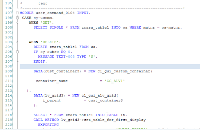SAP ABAP Central: CRUD Operations in Module Pool