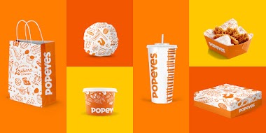 Popeyes Channel it's silly brand identity for a closed-up new look