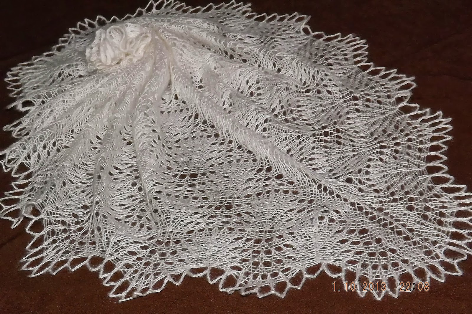 Шаль перо шаль