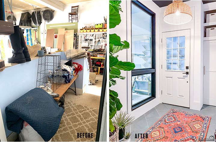 The Garage Mudroom Reveal - Remodelando la Casa
