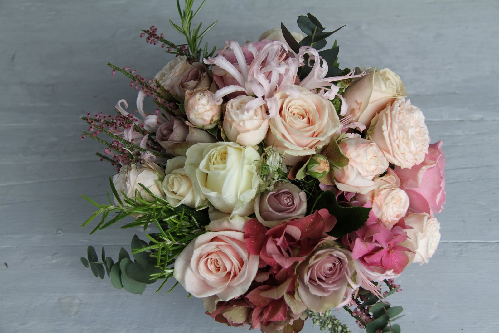 The Flower Magician Vintage Romance Wedding Bouquet, English Garden