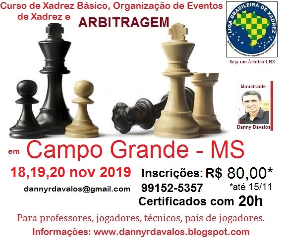 Curso de arbitragem de xadrez Mearas Escola de Xadrez - Mearas