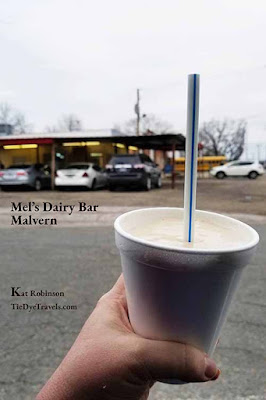 A shake and Mel's Dairy Bar in Malvrn