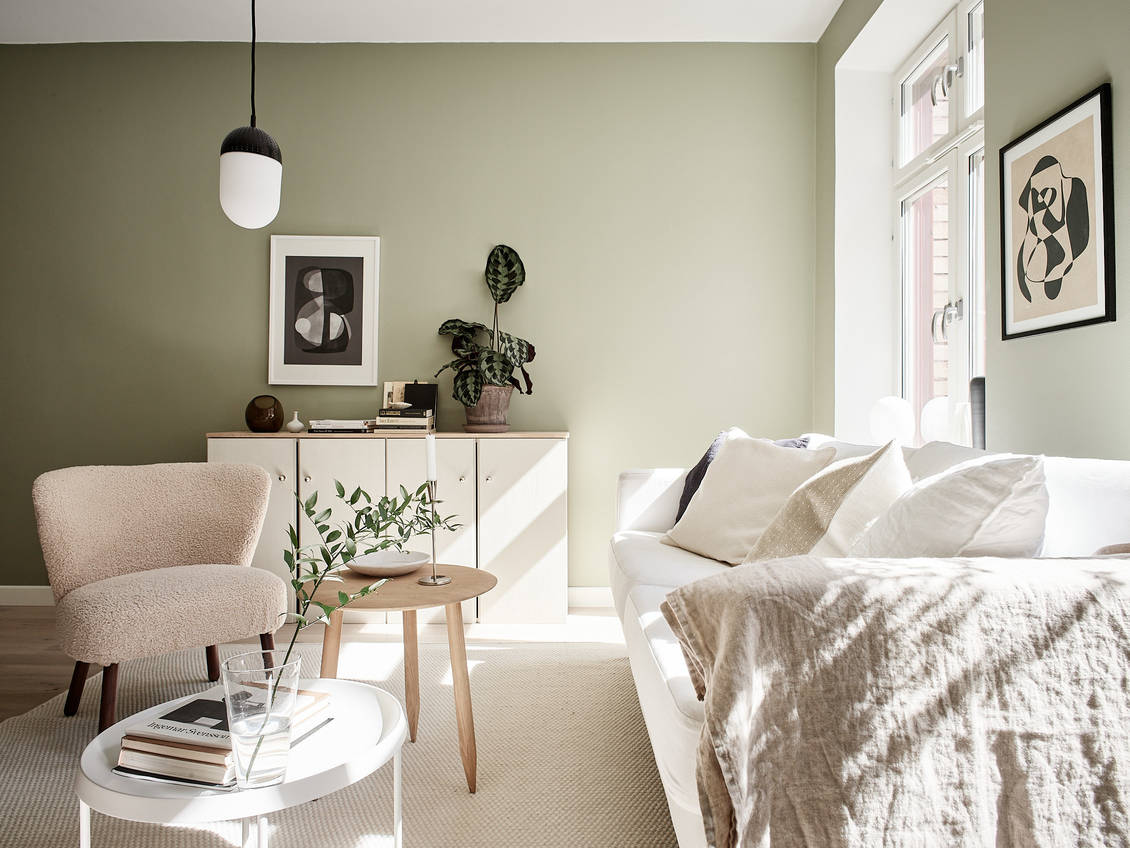 Inspired by soft green walls • la tazzina blu