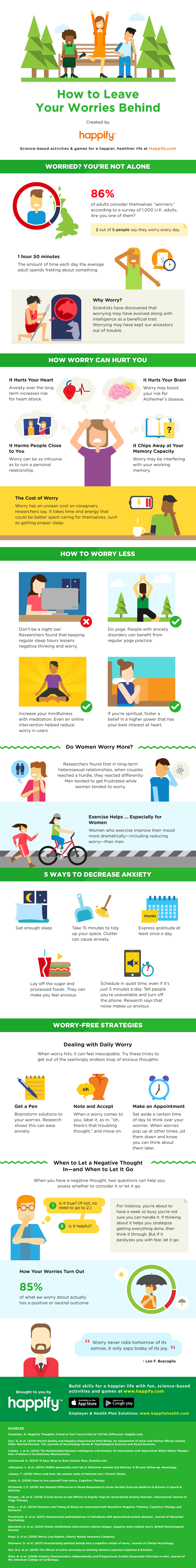 How To Leave Your Worries Behind - #infographic