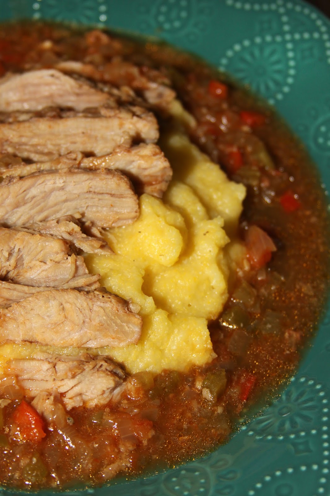 For the Love of Food Homestyle Grits and Veal Grillades