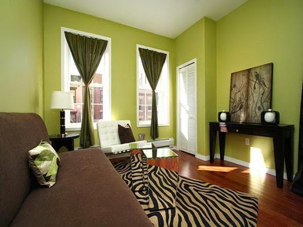 Diseños de salas color verde - Colores en Casa