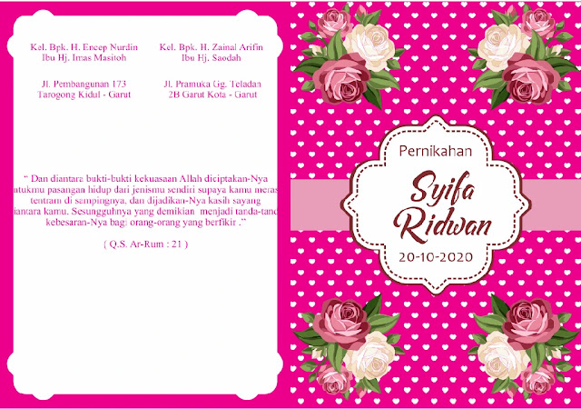 Download emplate Undangan Pernikahan CDR CorelDraw Download emplate Undangan Pernikahan CDR CorelDraw