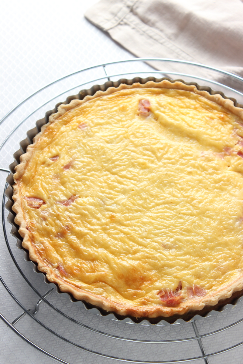 Quiche de jamón y queso
