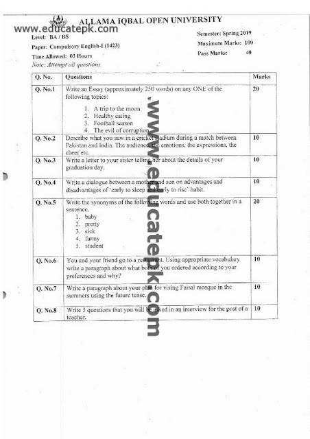 aiou-bs-chemistry-code-1423-old-papers