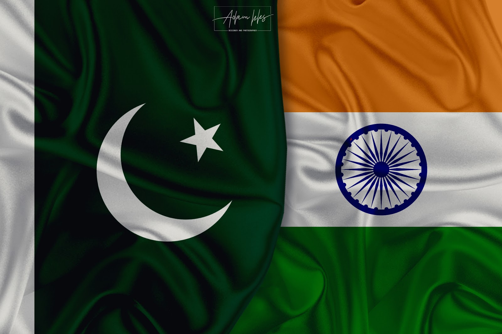wallpapers flag India and Pakistan World flags background