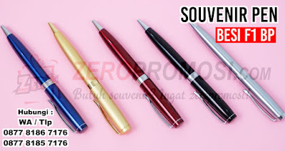 Souvenir pen besi F1 BP, pulpen besi promosi, Jual Souvenir dan Merchandise Pulpen Besi di Tangerang