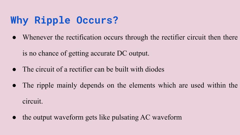 DrMBJ's Blog of Physics: Ripple factor of rectifiers
