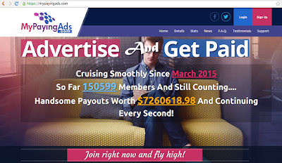 mypayingads.com review homepage