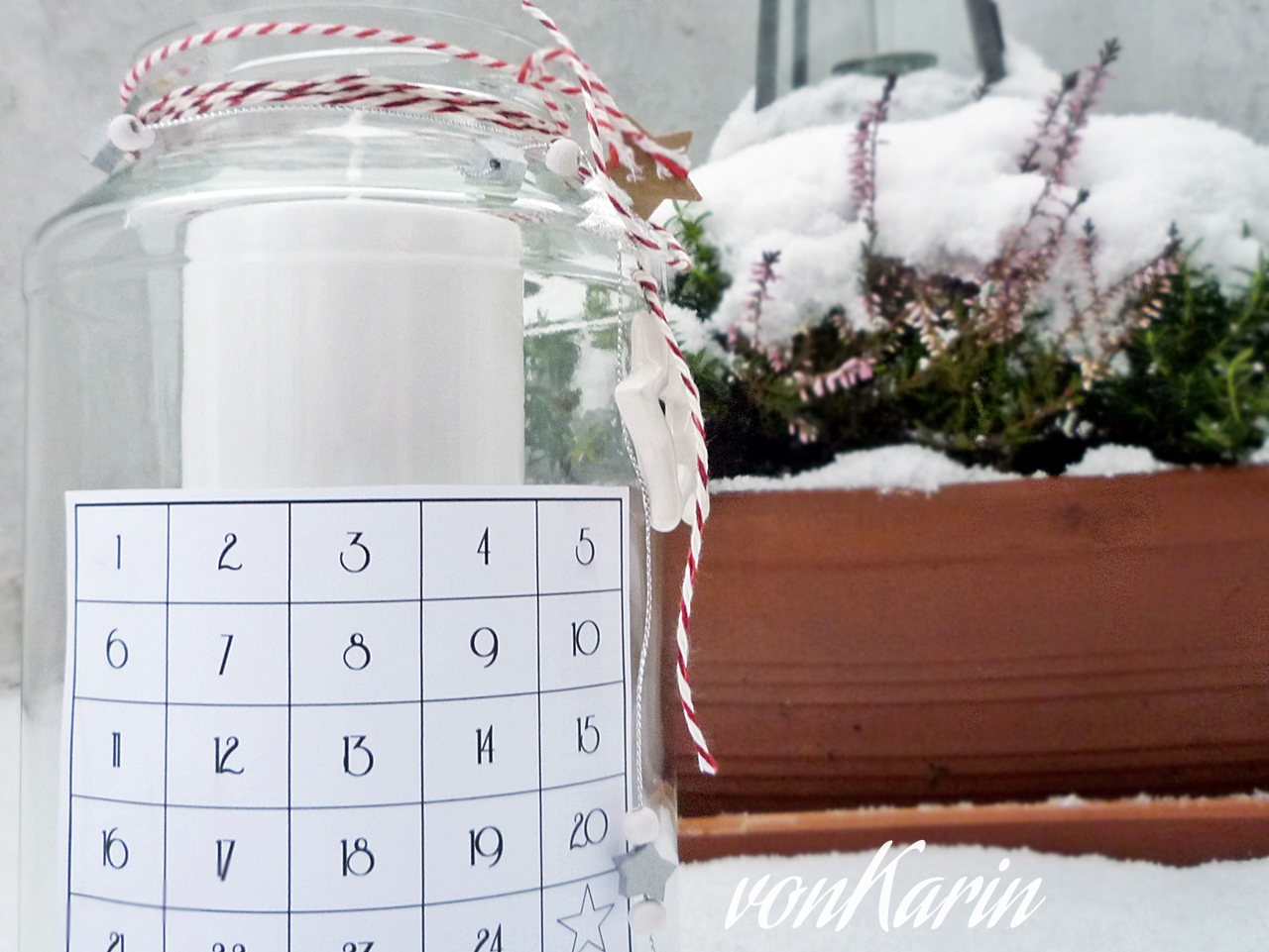 DIY: Turbo-Adventskalender im Gurkenglas