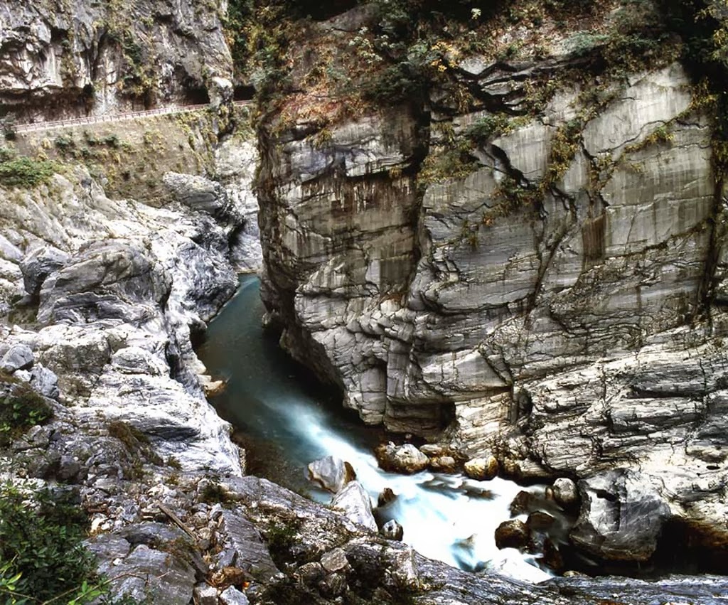 The Marble Canyons in Beautiful Taroko National Park, Taiwan