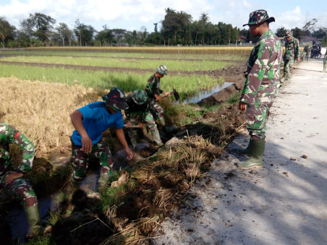 Betonisasi Jalan TMMD Kodim Klaten Sudah Jadi