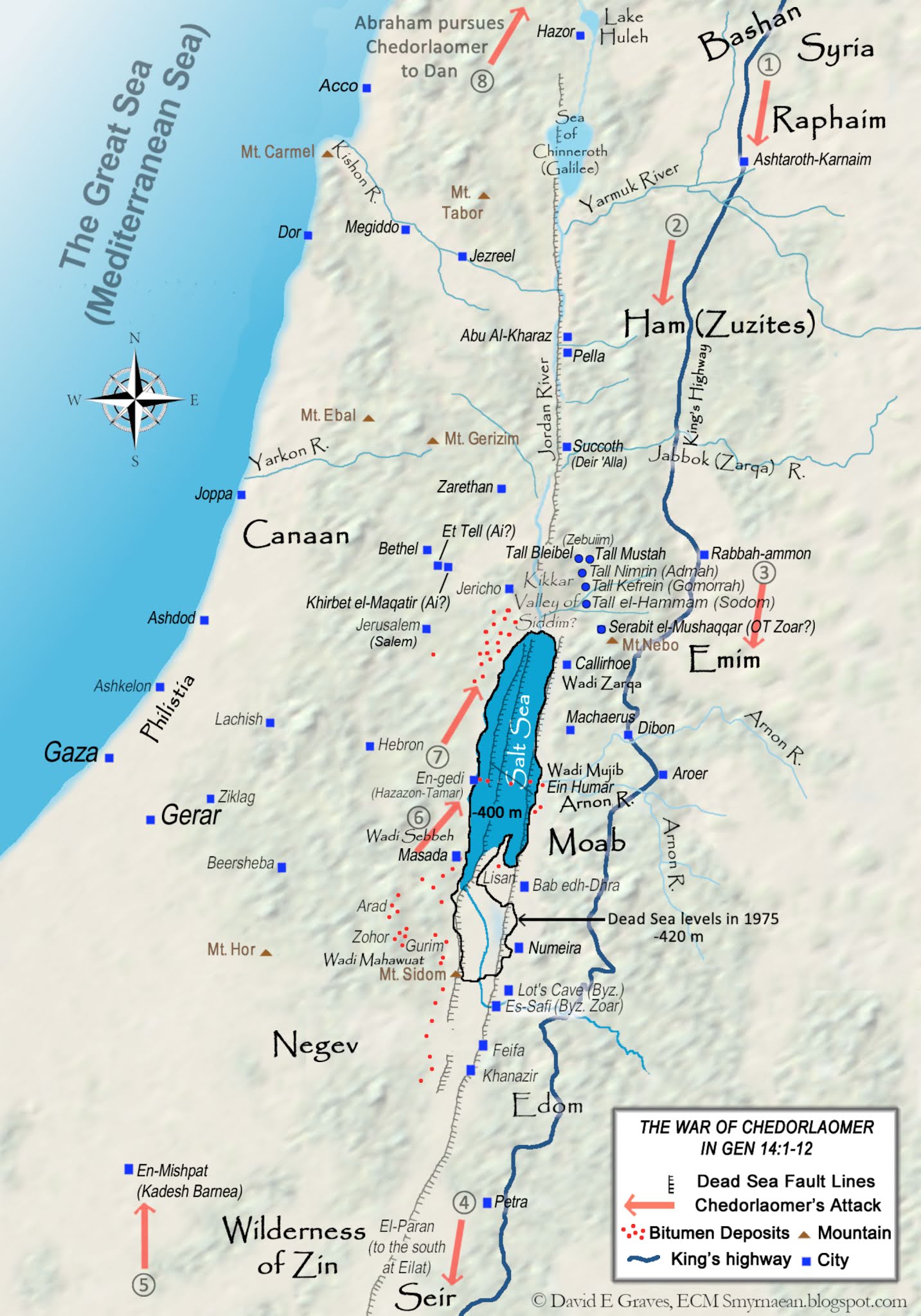 Sodom And Gomorrah Map