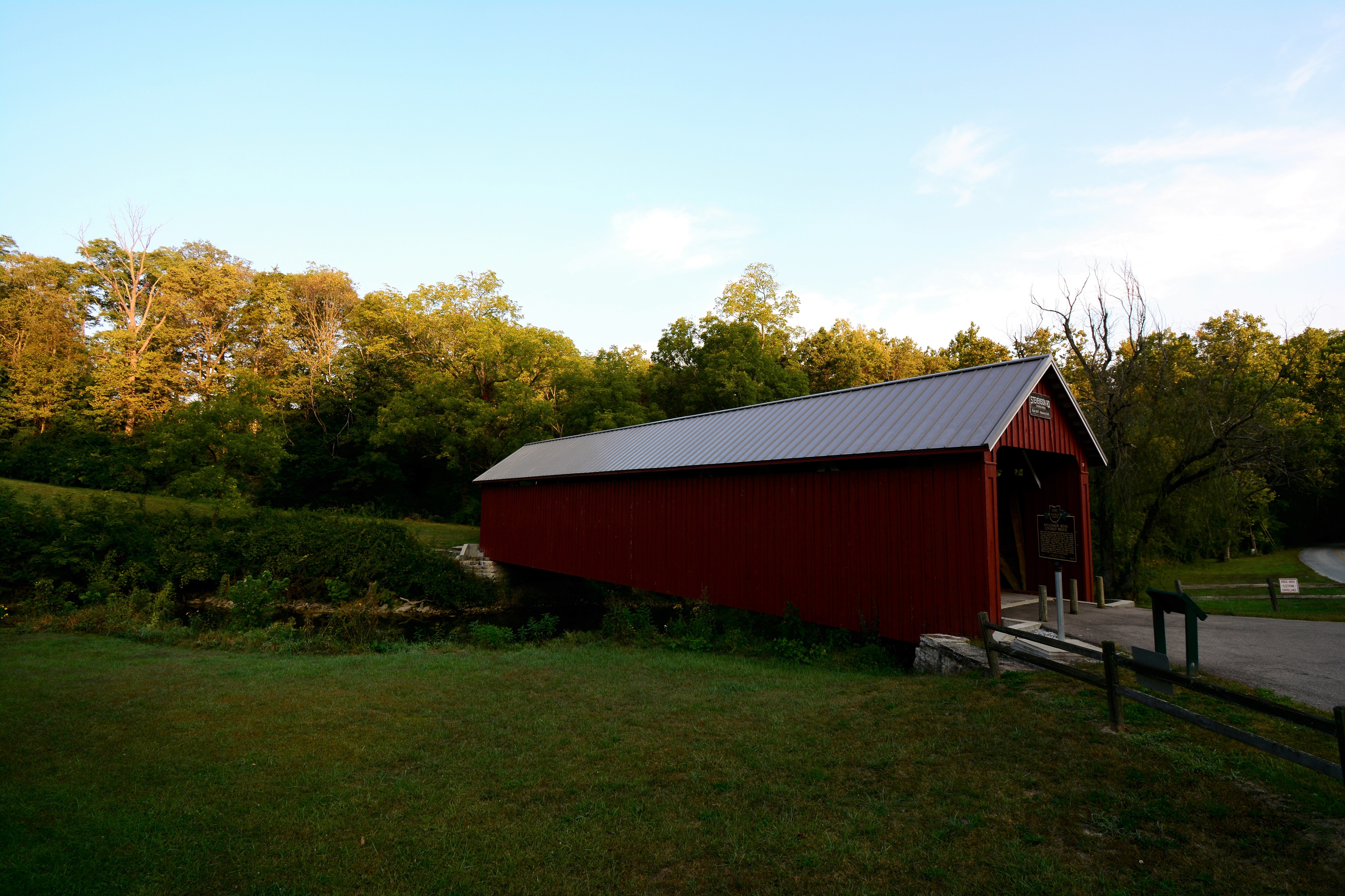 COVERED BRIDGES IN OHIO + STEVENSON ROAD COVERED BRIDGE XENIA, OHIO