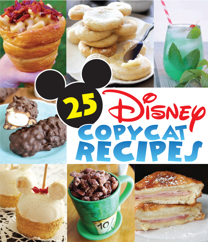 25 Disney Copycat Recipes at artsyfartsymama.com #Disney