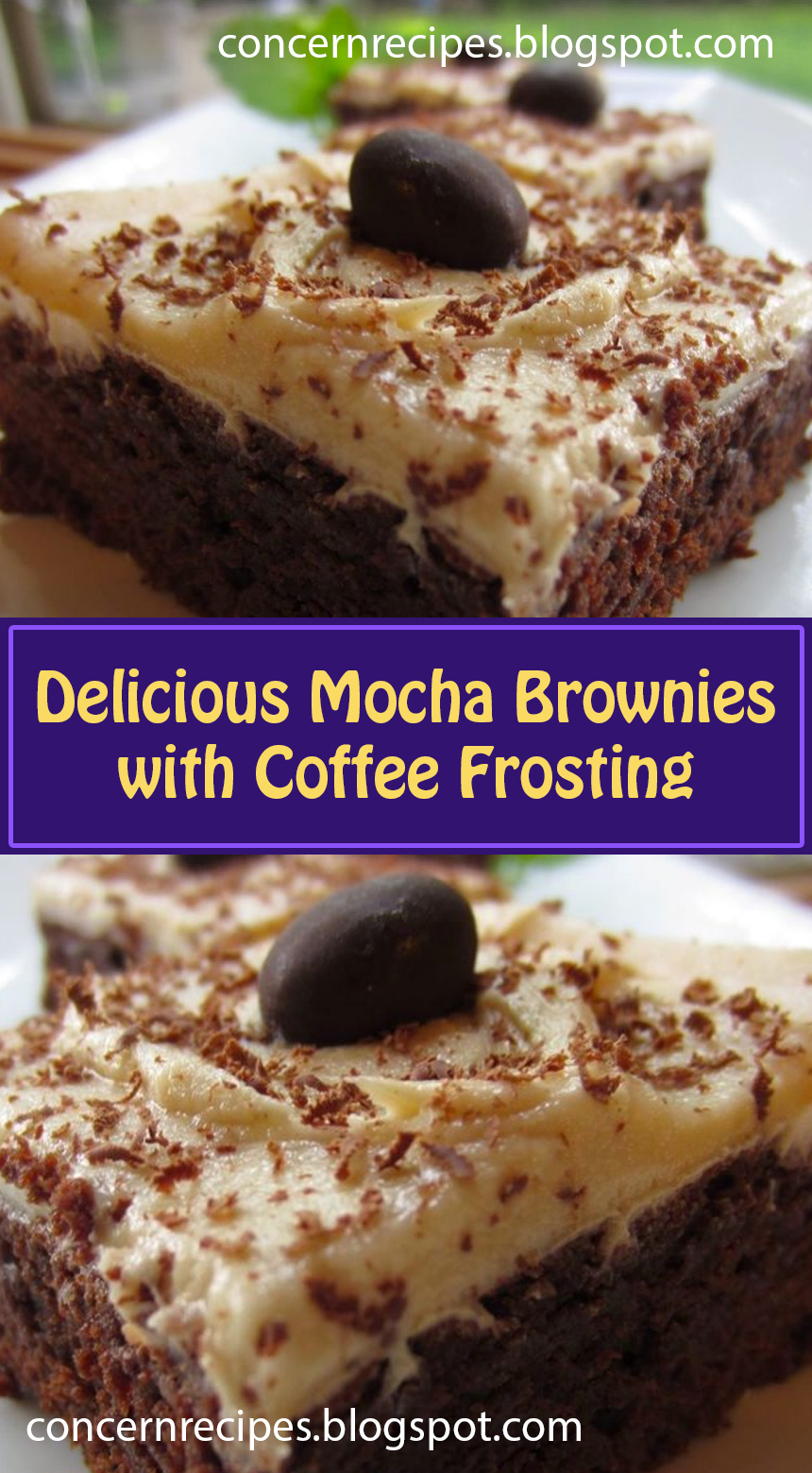 Fiehl Kitchen Delicious Mocha Brownies with Coffee Frosting