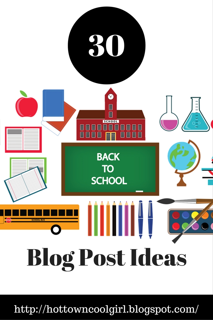 school blog ideas