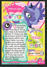 My Little Pony Princess Luna Series 1 Trading Card