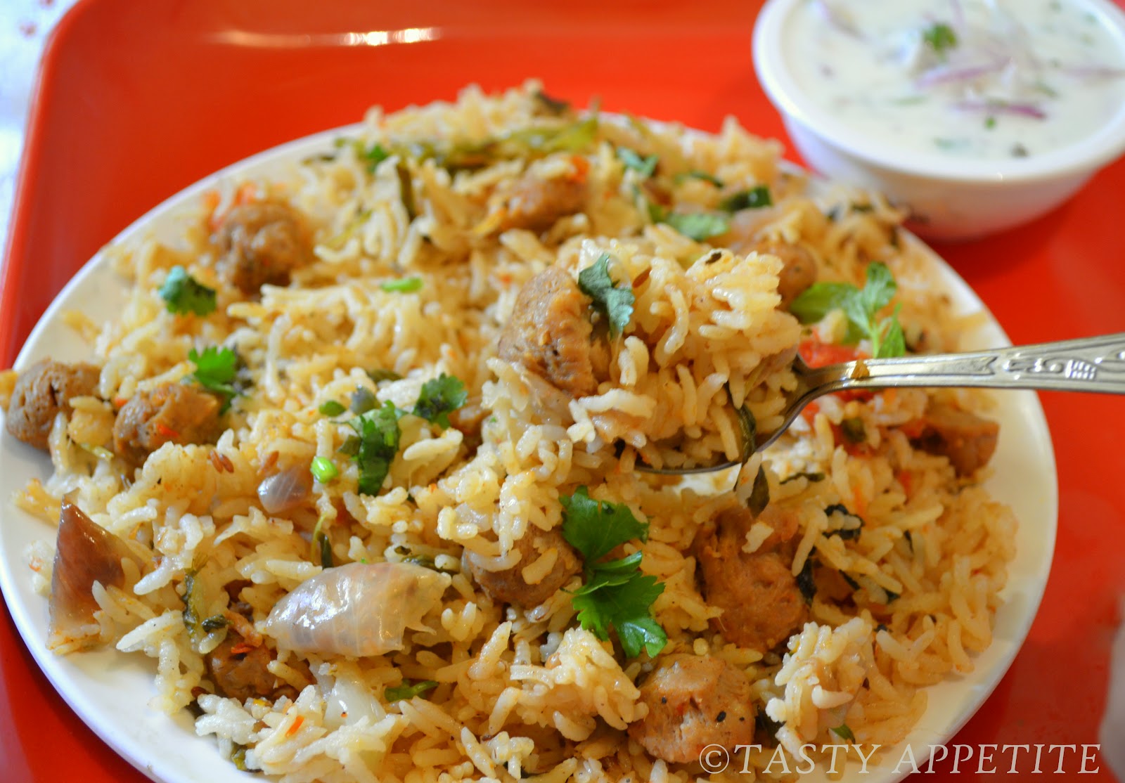 Soya Chunks Pulao / Healthy Lunch Box Menus