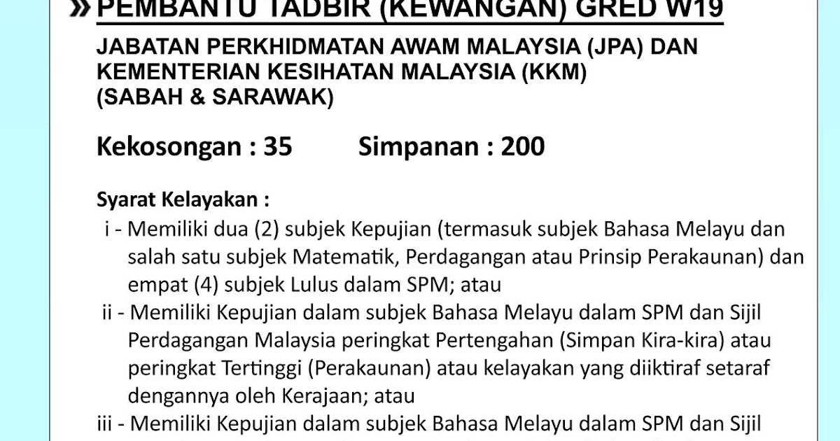 Tugas Dan Tanggungjawab Pembantu Tadbir Kewangan