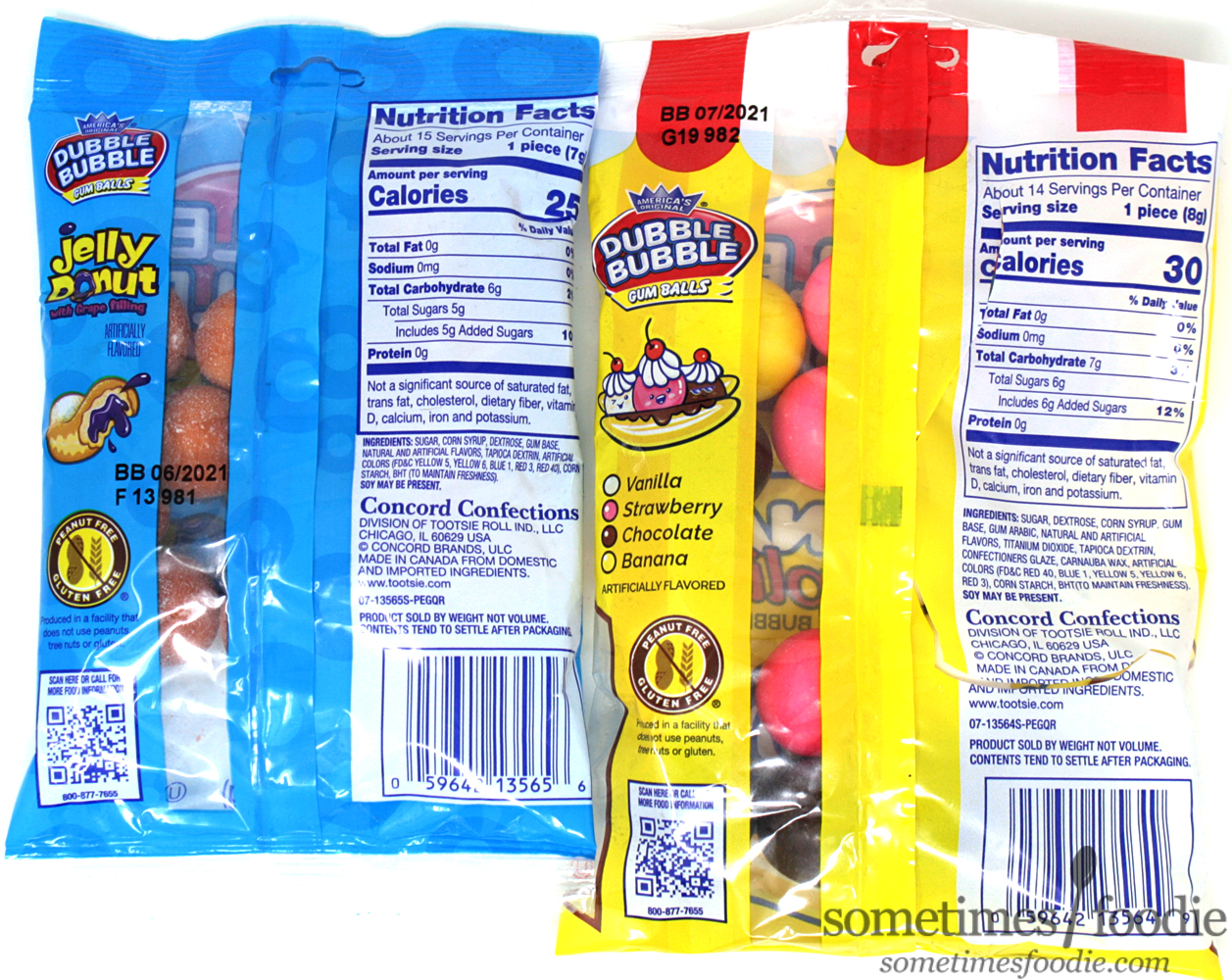 Sometimes Foodie Jelly Donut and Banana Split Flavored Bubble Gum