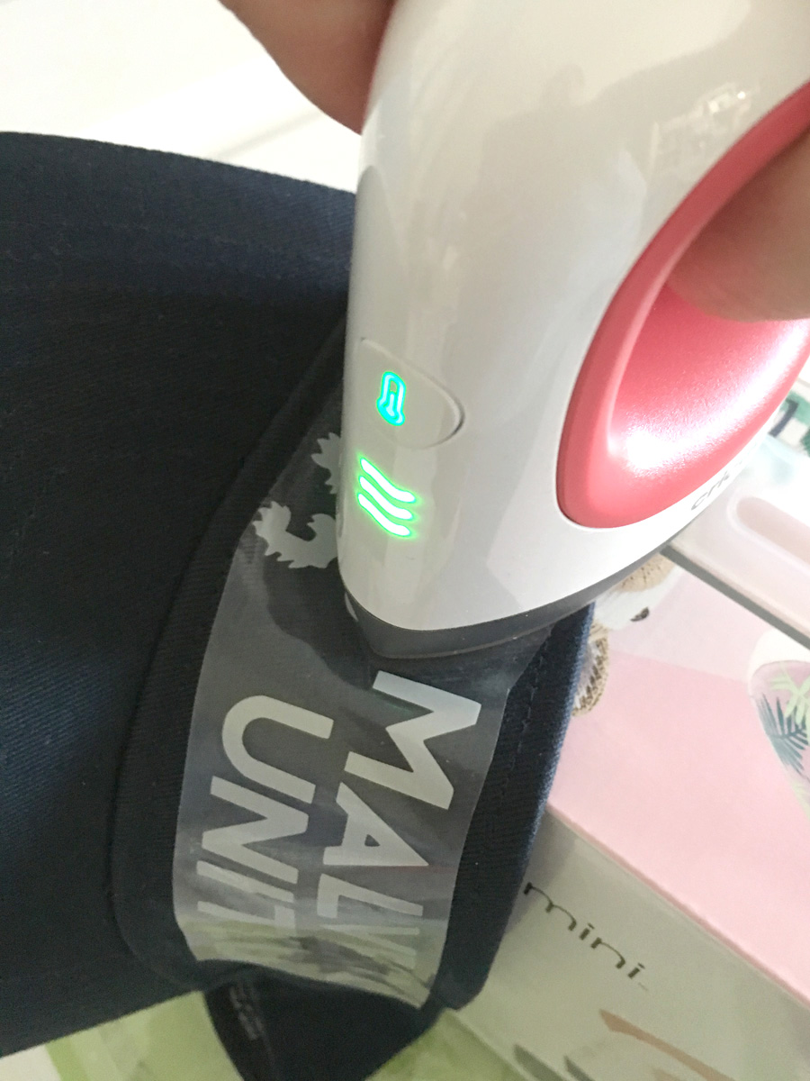 So much easier than my full sized iron (I'm not at risk of burning myself!)