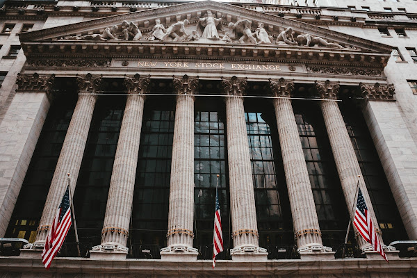 The front facade of the New York Stock Exchange