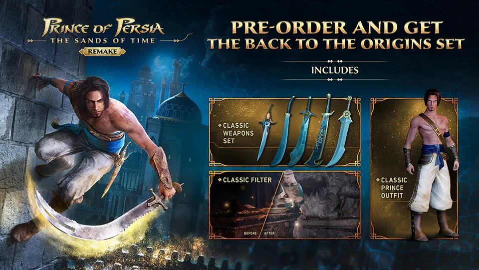 Melakukan tahap preorder game Prince of Persia: The Sands of Time Remake