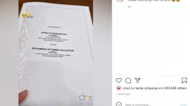 Nama Krisdayanti Jadi Sorotan di Undangan Lamaran Aurel