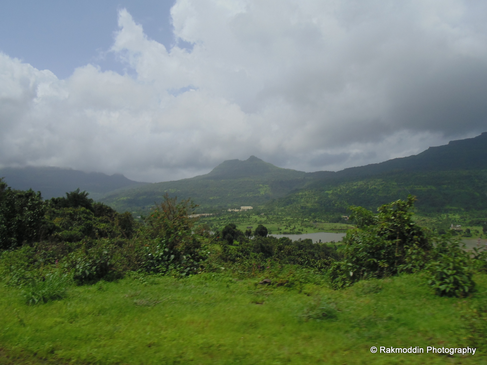 Scenic views on the way to aamby valley via tikona fort road